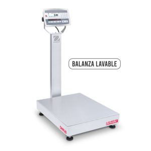 Balanza industrial OHAUS Defender 5000 D52XW125RTX2 de acero inoxidable con protección IP68 y pantalla LCD