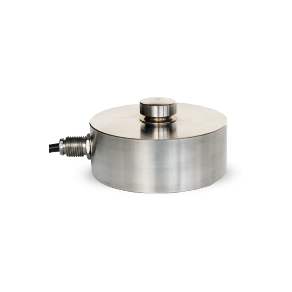 LAUMAS---CBL Celda de carga Laumas CBL de acero inoxidable 17-4PH, perfil bajo y protección IP68, ideal para aplicaciones industriales de pesaje.