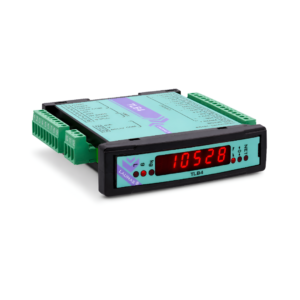 Transmisor de peso Laumas TLB4 con montaje DIN y pantalla LED