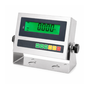 Indicador de peso HANDFREE TP9901 HF-S con carcasa de acero inoxidable y pantalla LED.