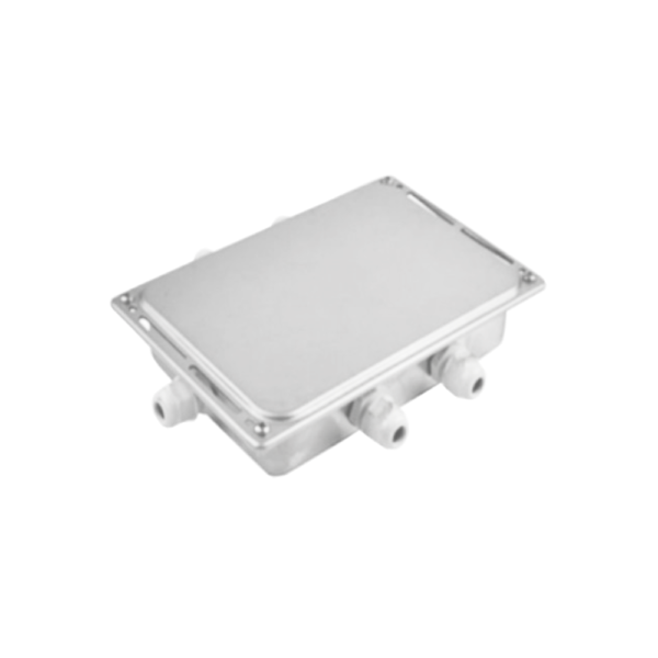 Caja sumadora de 4 canales, fabricada en acero inoxidable, marca: Mavin