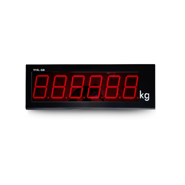Repetidor de peso o pantalla remota con dígitos LED ROJO, marca Yaohua, modelo YHL-50.