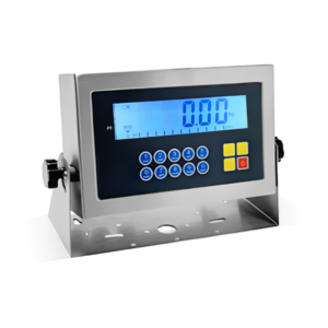 Indicador de peso con carcasa de acero y teclado multifuncional