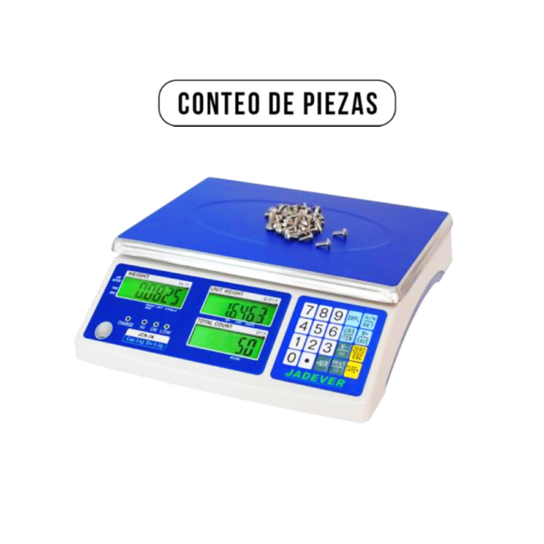 Balanza cuentapiezas Jadever JCN, ideal para el conteo de piezas