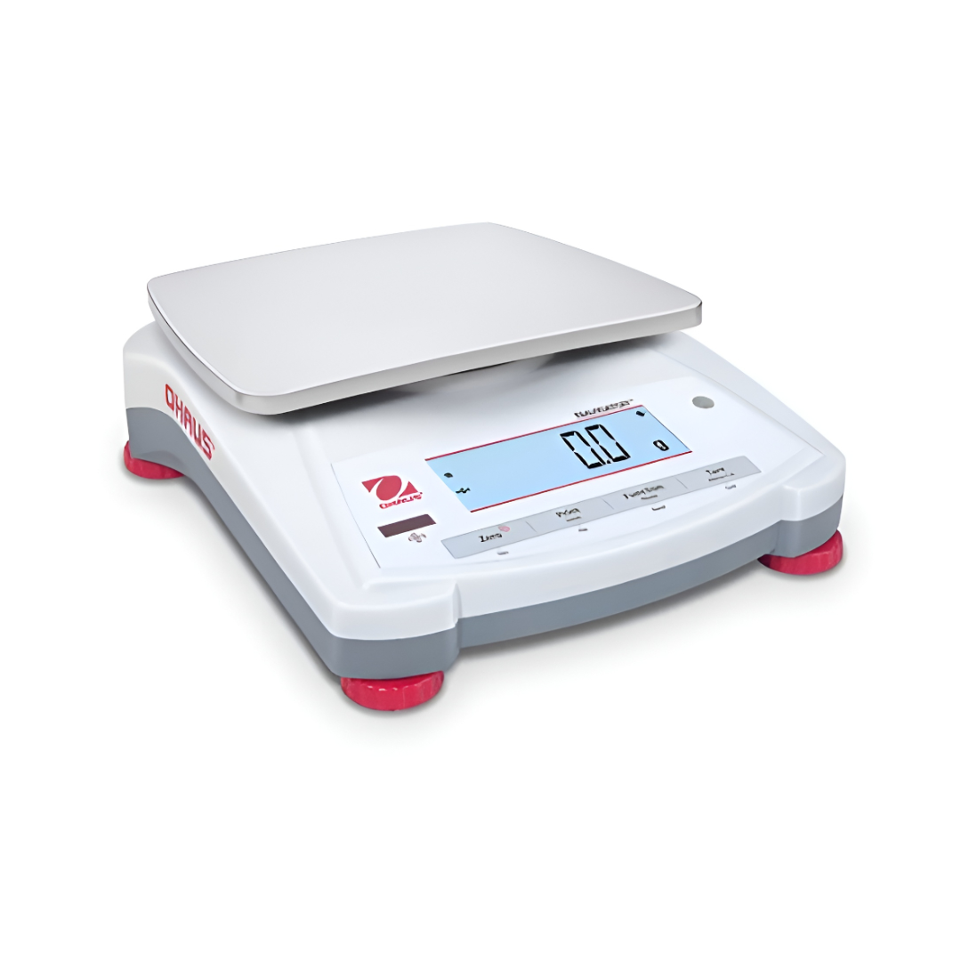 Navigator Balanza portátil Navigator Ohaus con bandeja rectangular o circular, ideal para el pesaje de rutina.