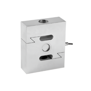 Celda de carga tipo S Mavin NS13, fabricada en acero niquelado.