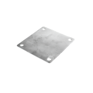 Placa de anclaje para celda de carga en balanza de plataforma industrial, usada en sistemas de pesaje para tolvas, silos o líneas de ensacado