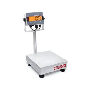 Balanza industrial OHAUS Defender 3000 Washdown i-D33 de acero inoxidable con indicador IDT, resistente al agua y fácil de limpiar.